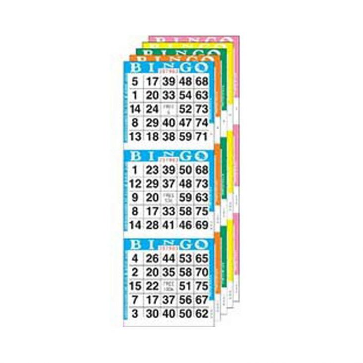 300 Bingo Booklets - 3 On Vertical Ten Sheets per Booklet main image